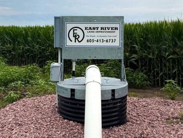 Lift station for agricultural drainage