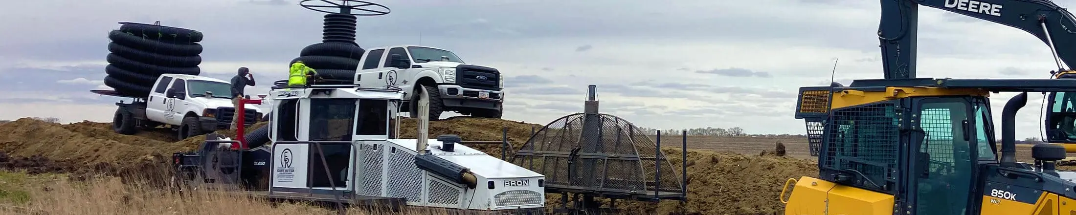 Field drainage systems equipment