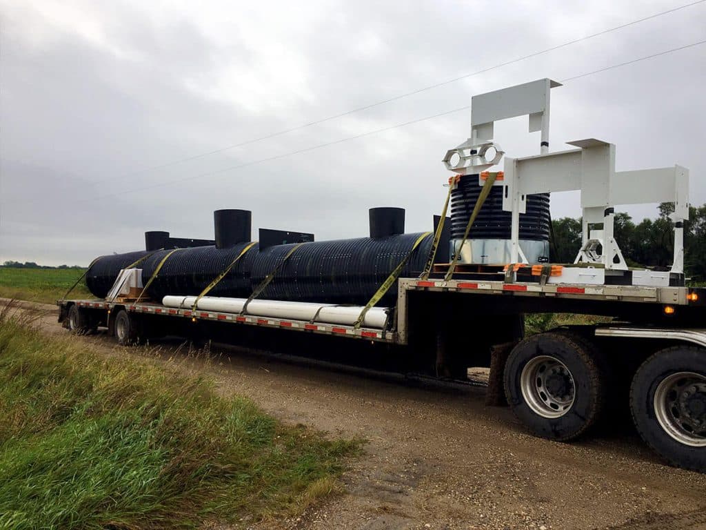 Field drainage systems designed for land to stay productive and healthy by East River Land Improvement in South Dakota and surrounding areas.